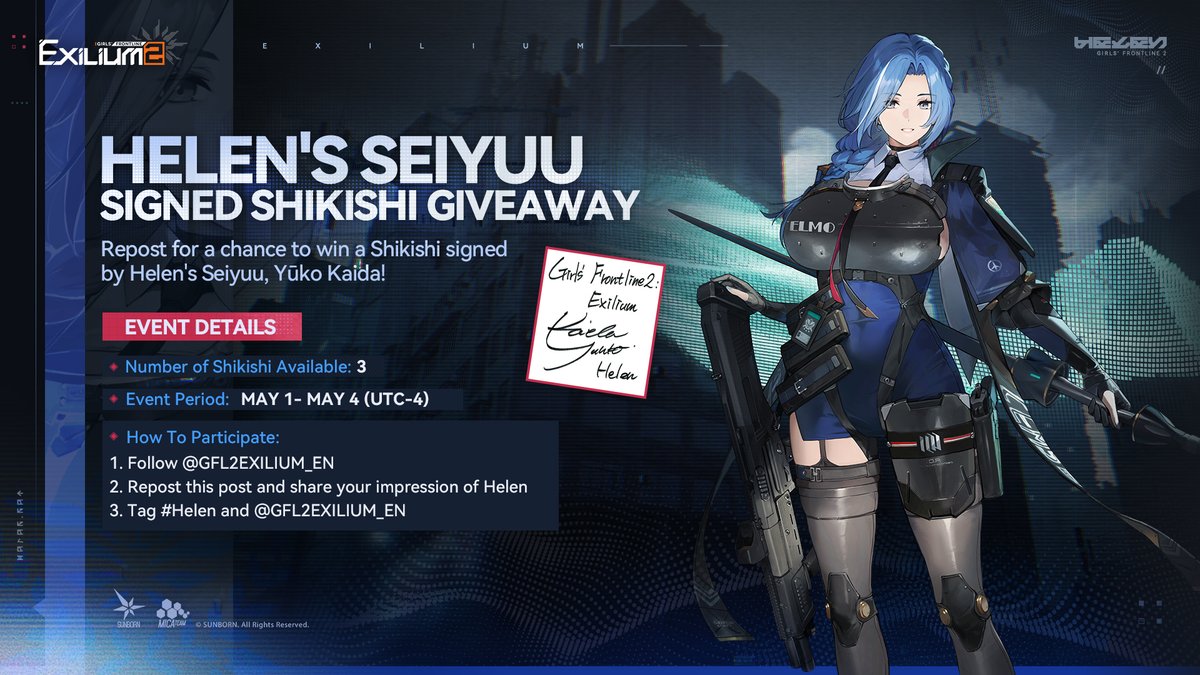 GIRLS' FRONTLINE 2: EXILIUM-EN Official tweet media