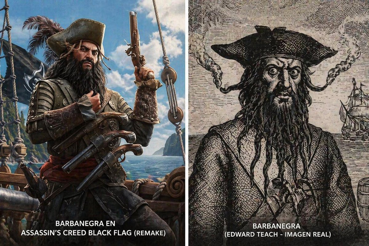 David_psicologo's tweet photo. Barbanegra era el pirata más temido del Caribe (y muchos historiadores confirman que casi nunca mató a nadie)

Siempre me pareció el perfil psicológico más sofisticado que ha existido si hablamos de piratería porque Edward Teach entendió algo que la mayoría de criminales, líderes y figuras de poder nunca comprenden: el miedo que generas en la imaginación del otro es infinitamente más potente que cualquier daño real que puedas hacer.

Se ponía mechas encendidas en la barba antes de atacar. No para matar sino para parecer un demonio salido del infierno. Es pura dominancia social a través de la gestión del terror simbólico o la capacidad de construir una identidad tan amenazante que el mundo se mueve antes de que actúes.

Y Assassin’s Creed Black Flag Resynced lo va a traer de vuelta. Barbanegra era probablemente el hombre con mayor inteligencia emocional de su época. Sabía exactamente qué necesitaba cada persona para obedecerle. A unos les daba miedo y a otros lealtad. 

El hombre más peligroso del Caribe era peligroso porque se conocía a sí mismo.

¿Os apetece un análisis de Barbanegra cuando llegue Black Flag?🔥
