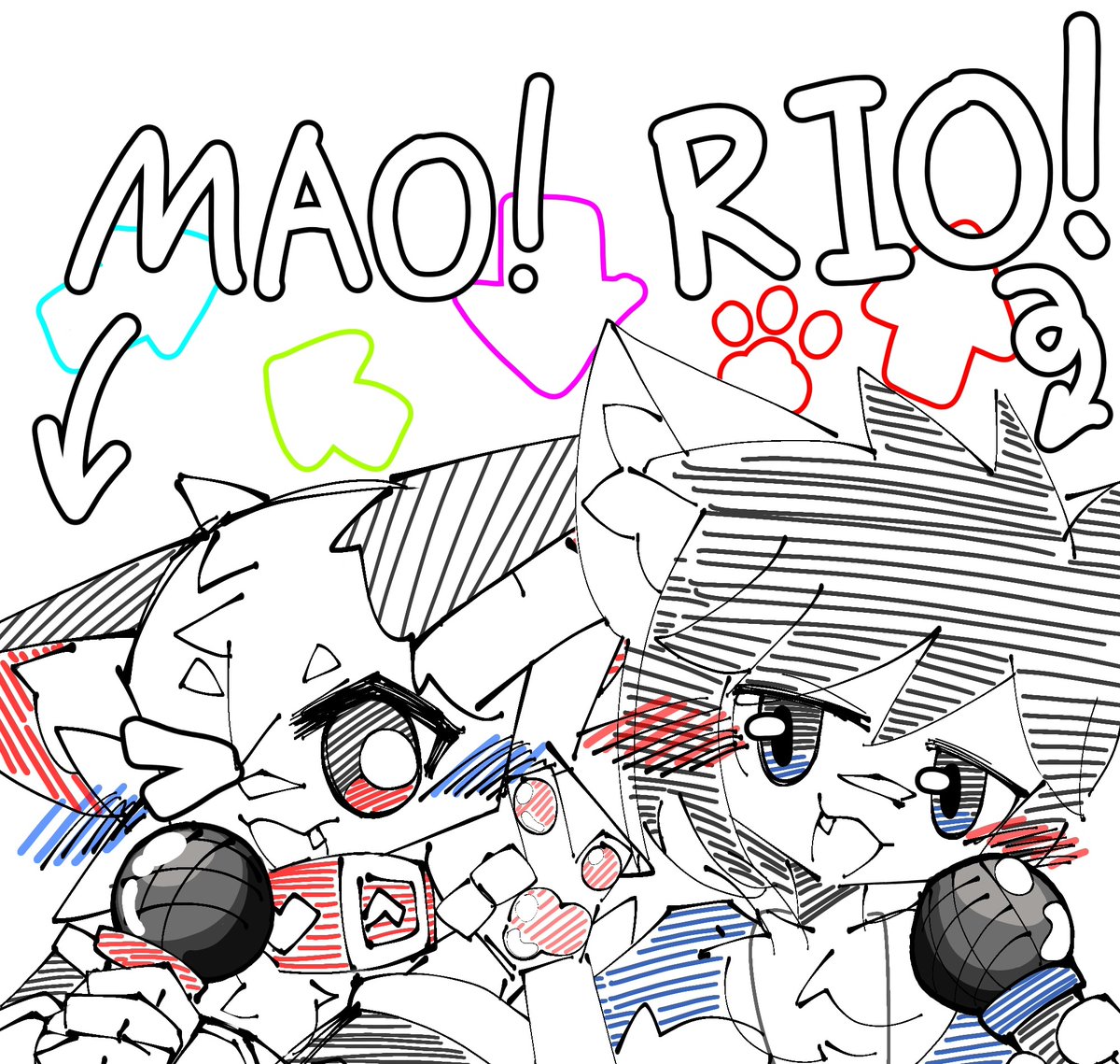 白跡　マオ！！ tweet media