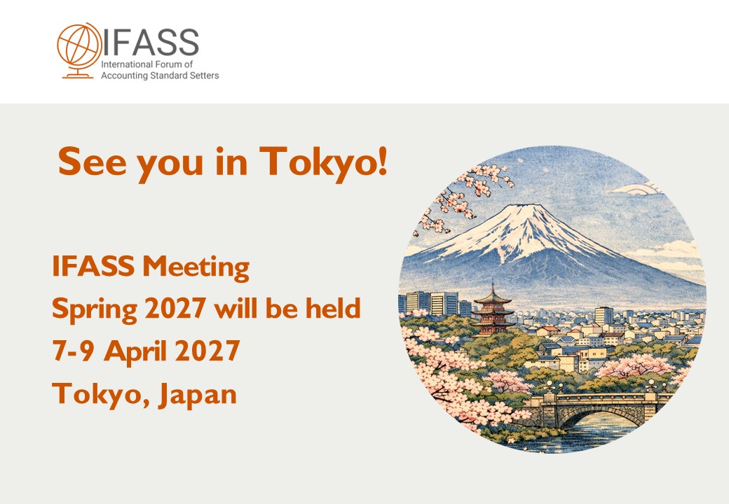 ASBJ_Japan's tweet photo. FASFは、ASBJ及びSSBJの共同による、2027年春季の会計基準設定主体国際フォーラム（IFASS）会議の東京開催（2027年4月7日から9日）を発表しました。
ASBJ及びSSBJは、会議開催に加えて国内関係者向けのイベントを計画しています。詳細は決まり次第お知らせ致します。
https://t.co/doE00BbvK9 https://t.co/CE1IC1pqVb
