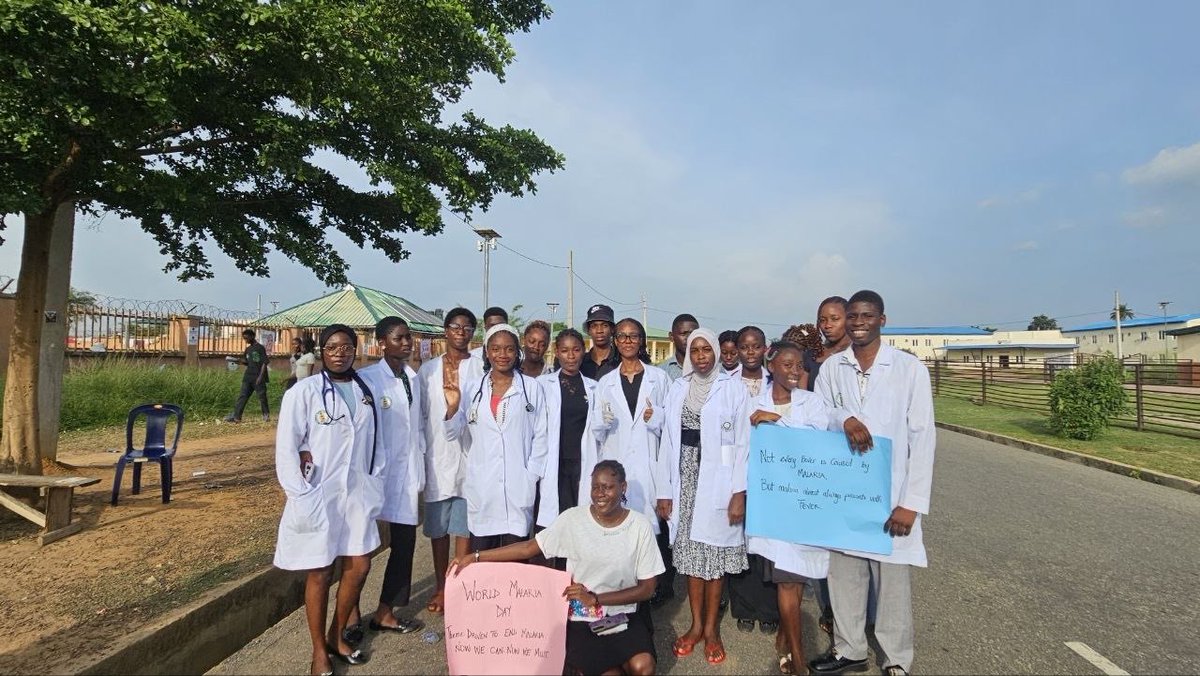 Fuomsascoph's tweet photo. HAPPY WORLD MALARIA DAY🧡🧡🧡 FUOMSA-SCOPH did a thing—Operation end malaria in FUOYE. https://t.co/Osoi36ysvs