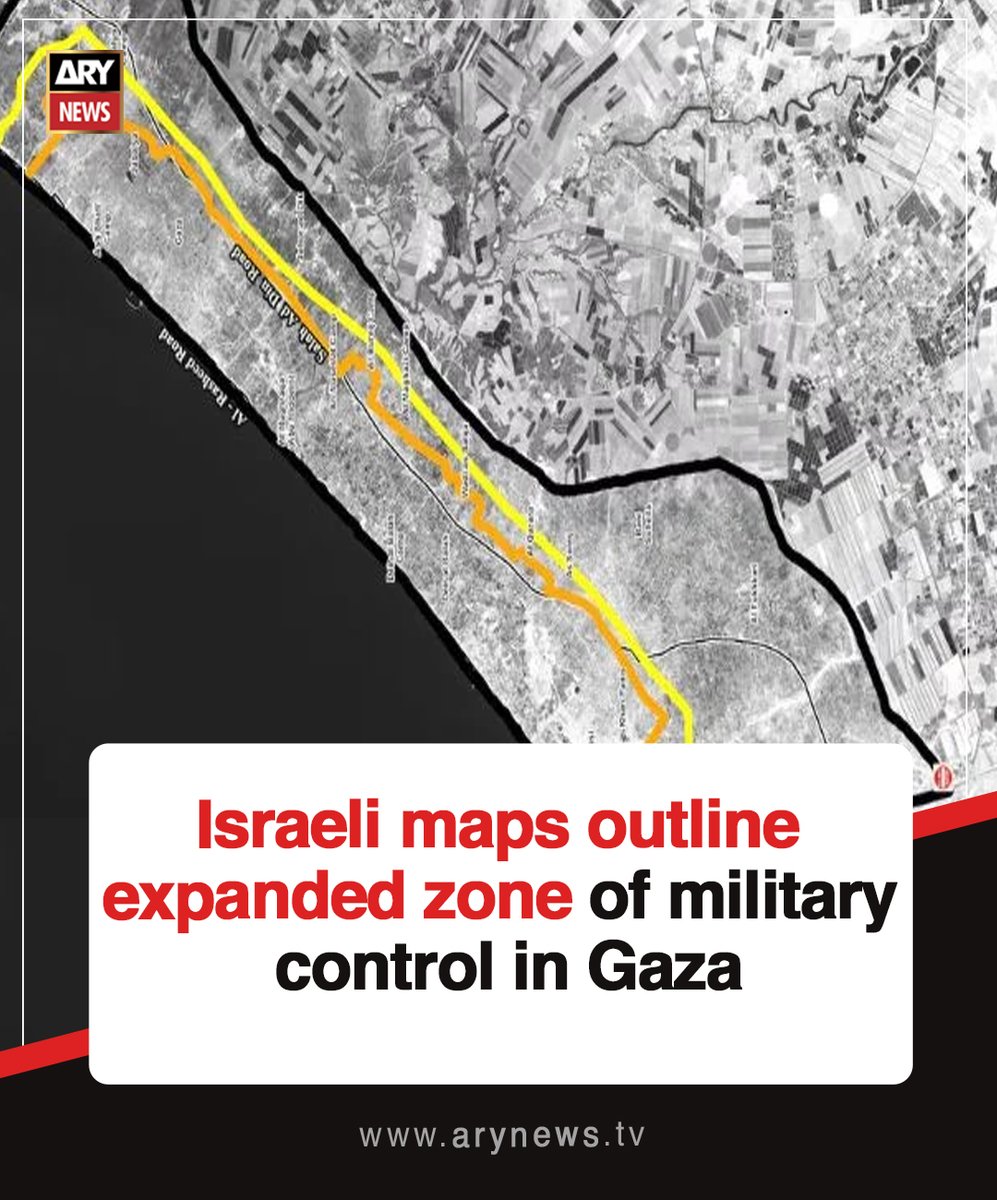 ARYNEWSOFFICIAL's tweet image. #Israeli maps outline expanded zone of military control in #Gaza

Read More : arynews.tv/israeli-maps-o…

#ARYNews
