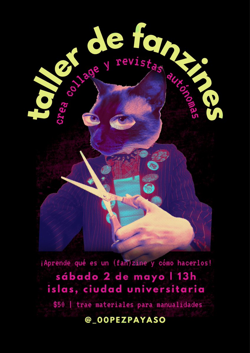 _00pezpayaso's tweet image. vayan para escucharme parlar acerca de personas maravillosas y crear cosas con sus manitos 

#fanzines #zines