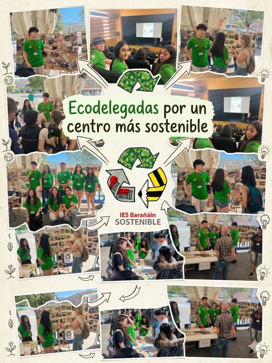 iesbaranain's tweet photo. El pasado miércoles 22 de abril de 2026, el IES BARAÑÁIN tuvo el orgullo de participar en la IV Jornada de Escuelas Sostenibles organizada por el Departamento de Educación y el de Medio Ambiente en Berriozar.

¡Enhorabuena a todo el equipo por su gran trabajo! https://t.co/4FhzEaB9fv