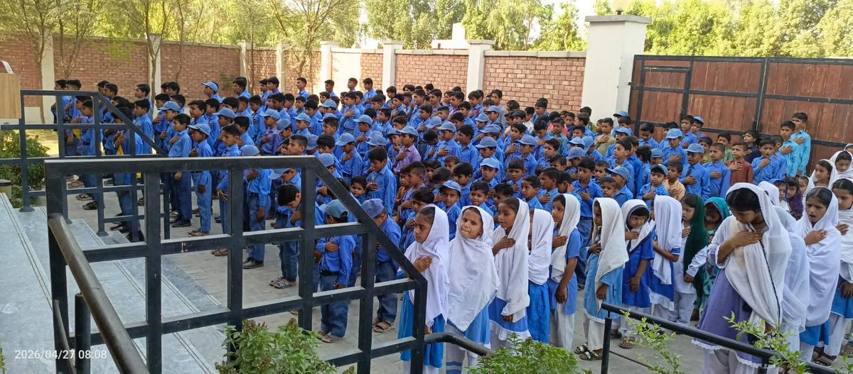 rustamanisajjad's tweet photo. Morning assembly  at Government High School Abdul Qadir khan Khoso ,  District Jacobabad is fostering punctuality, teamwork, and student engagement like never before. 

@MinisterEduGos

#EducationMatters #SindhGovt #EMOInitiative #Jacobabad #SchoolImprovement #FutureLeaders #EducationForAll #SELD