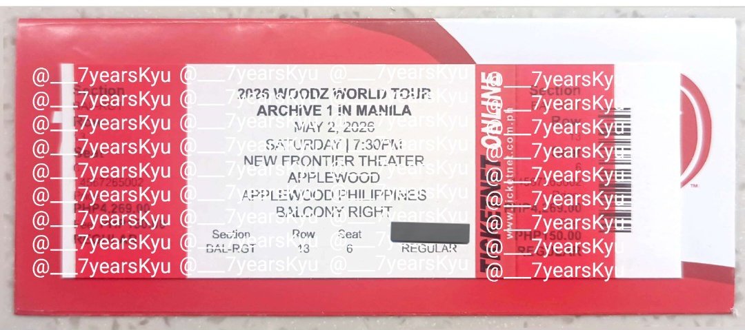 ___7yearsKyu's tweet photo. WTS LFB WOODZ #Archive1 #Archive1_in_Manila

Section: Balcony Right
Seat: Row 13 Seat 6
Price: P4000 (ticket already claimed, orig)

rfs: prio ticket found
dm/reply to buy

can do same day sdd / kaliwaan on dday

🏷️ wts lfb woodz archive 1 manila ticket ph balcony right https://t.co/ldxPfDHfY8