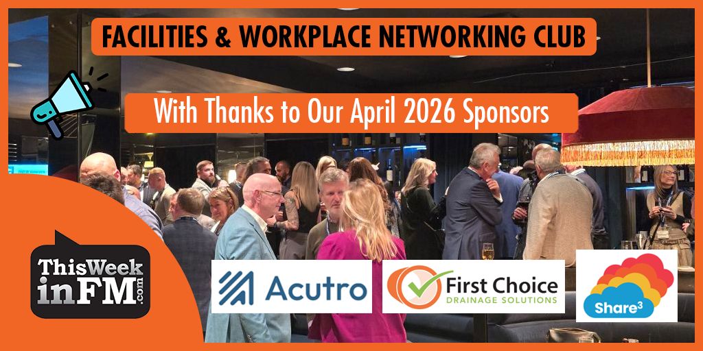 ThisWeekinFM's tweet image. Thanks to the Sponsors of todays TWinFM Networking Club:
Acutro
First Choice Drainage Solutions
Share³

Your last chance to get tickets and join over 100 professionals - 70% are decision makers!

Get tickets now 🎟️ buff.ly/rwnTV4U

#FM #FacMan #FacilitiesManagement
