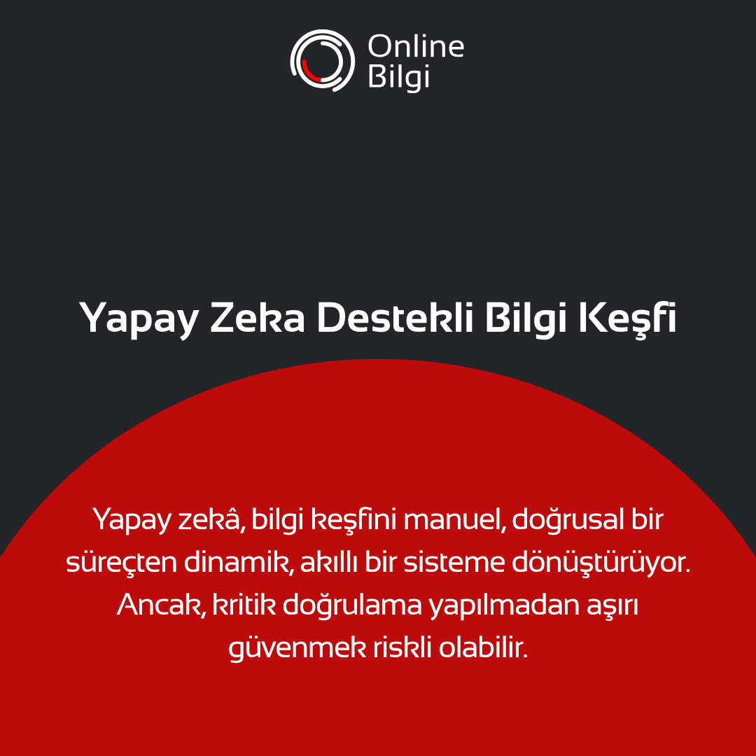 onlinebilgias's tweet image. Yapay zekâ destekli araçlar, arama doğruluğunu, meta veri organizasyonunu ve bilgi erişim sistemlerini iyileştirerek araştırma keşfini geliştirir.

#OnlineBilgi #Research #Academics #Discovery #Knowledge