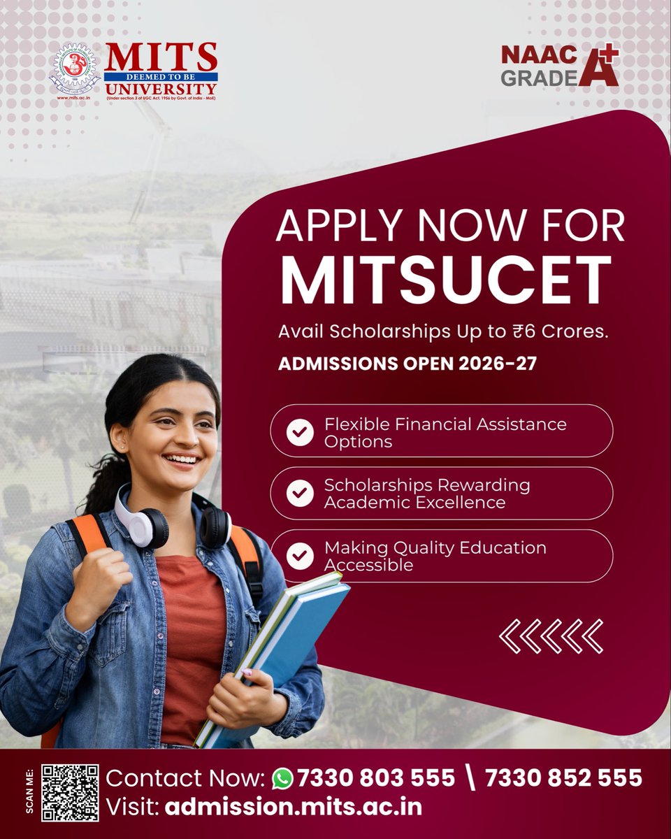 MITS Deemed To Be University, Madanapalle tweet media