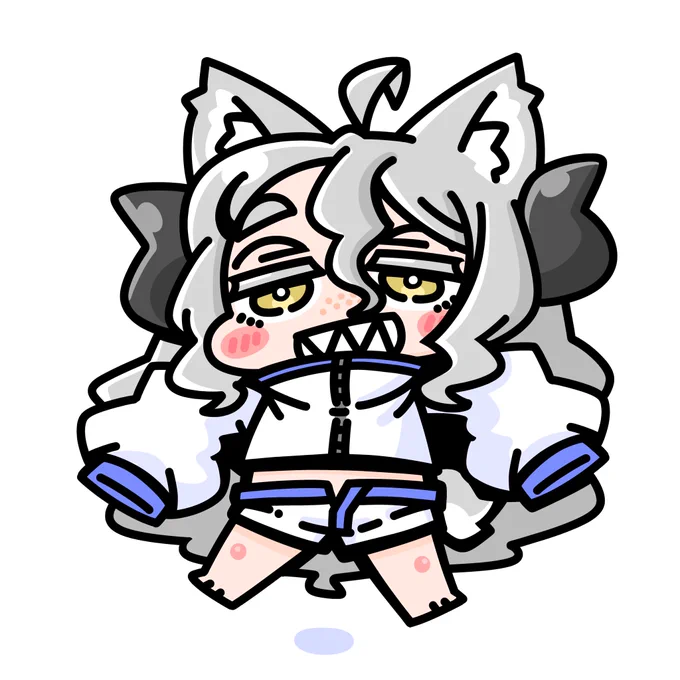 わたけけちゃんにドドチコちゃんです・:*+.\(( °ω° ))/.:+男の子だよ #うちの子描いてみませんかキャンペーン