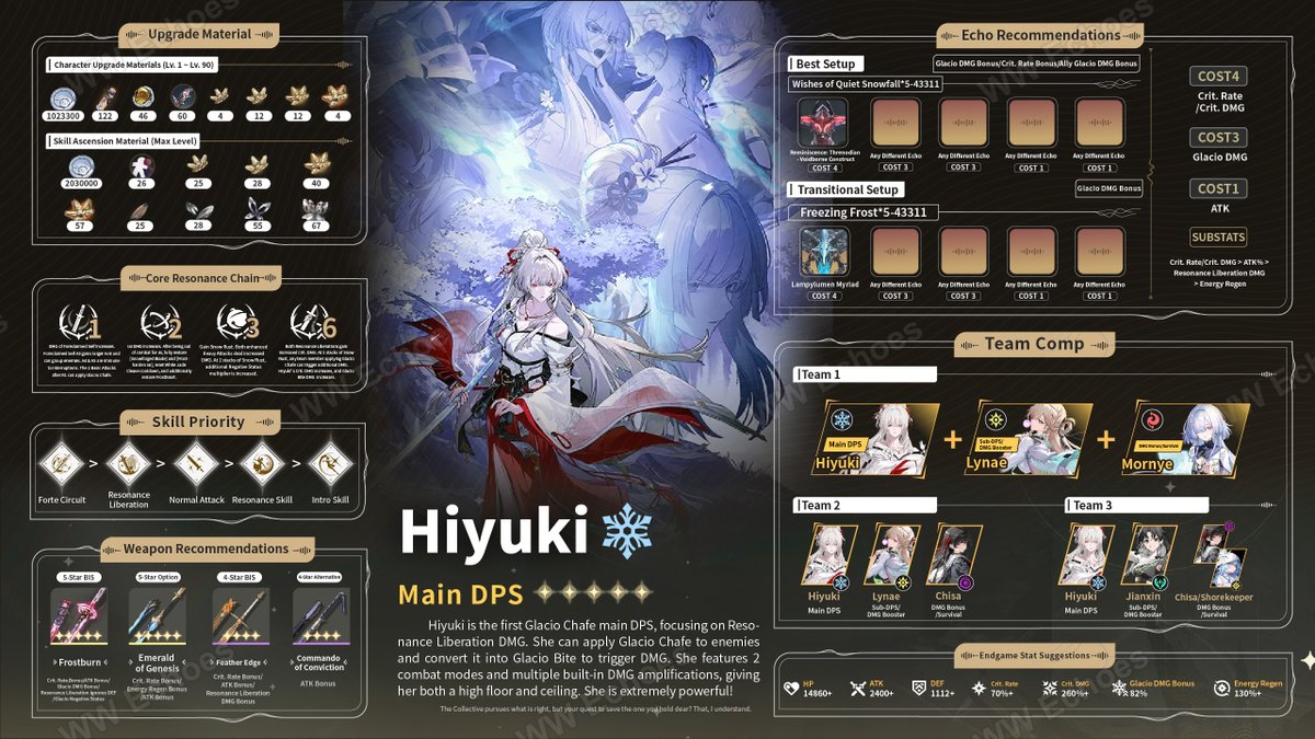 🔥Hiyuki Build Infographic Hi Rovers! [Hiyuki] is finally here! Today ...