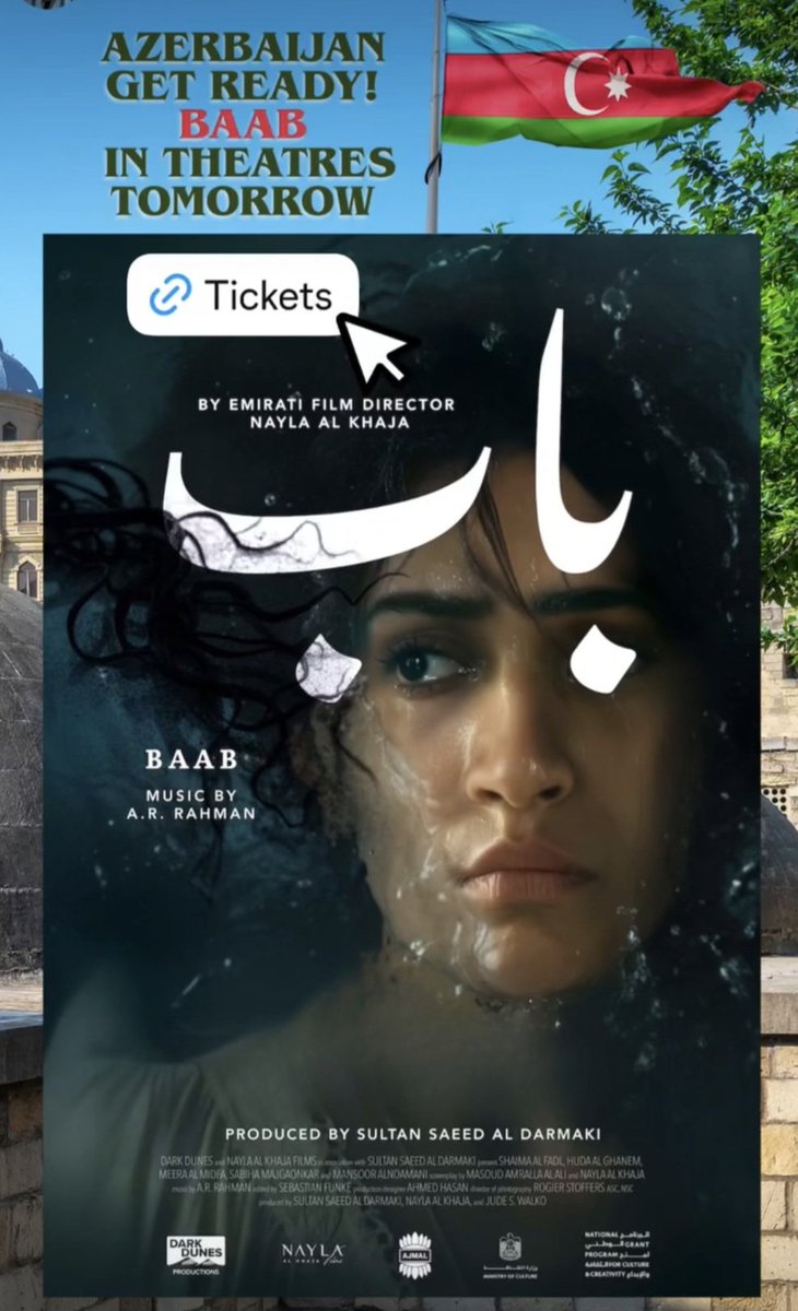 SabyCreates's tweet image. Releasing in Azerbaijan as well!! 🥰🥰

#Baab #InAzerbaijan #actorslife #sabyacts