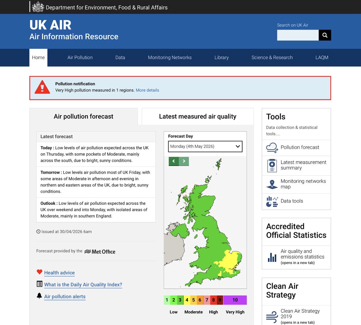Clean Air in London tweet media