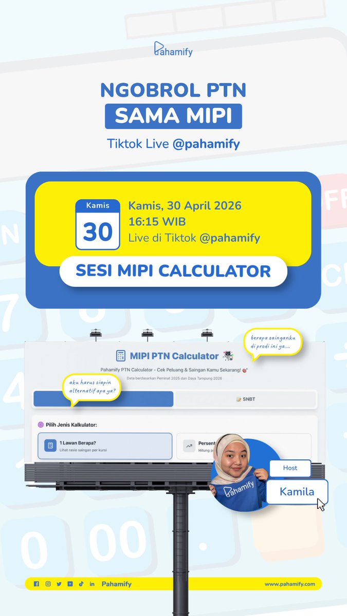 Pahamify | TO + Live Class UTBK & Ujian Mandiri tweet media