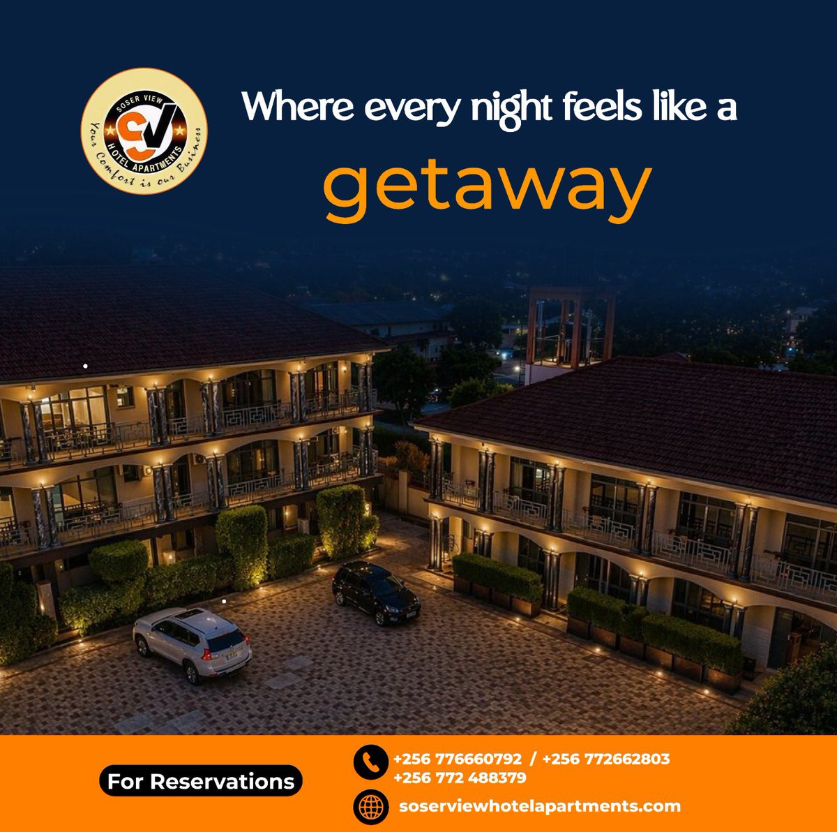 Where comfort meets calmness in Entebbe, and every stay feels like an escape.    

At Soser View Hotels, your nights are designed to feel effortless, relaxing, and truly special.   

Book your next getaway with us today. 📲  +256776662803 / +256772488379

#ExperienceSoserView |