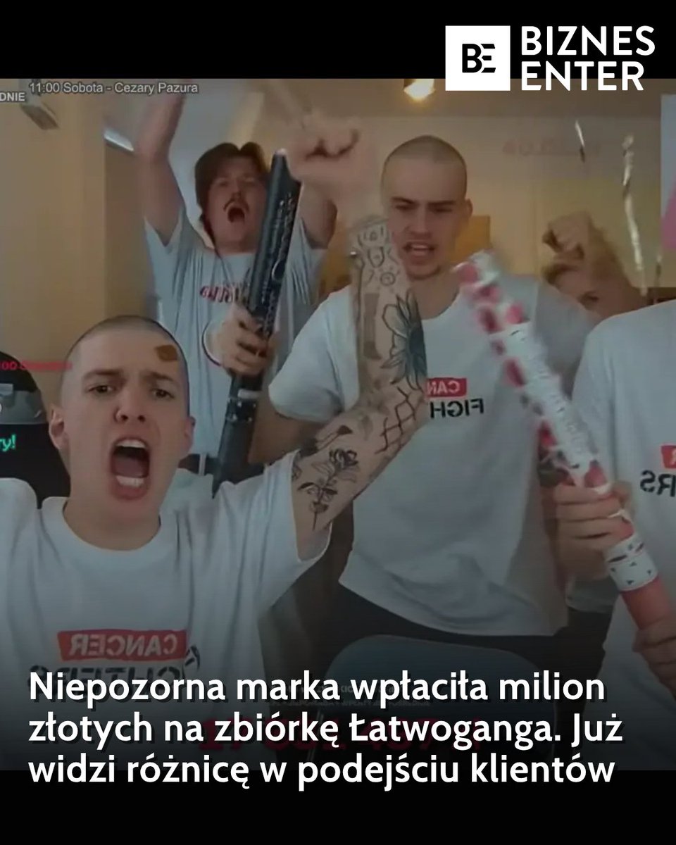 biznesenter's tweet photo. Milion złotych na wizji. Jak marka Neboa skradła show u Łatwoganga 🧴💎
„Ej, milion wpadł!” – ten krzyk uczestników streama Łatwoganga przeszedł do historii polskiego internetu. 
#Neboa #Latwogang #CancerFighters #Biznes #Rossmann #Marketing #BiznesEnter 📣📈 https://t.co/sZzCEIzWIL