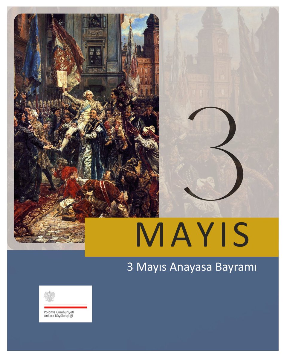 PLinTurkiye's tweet photo. 3 Mayıs 1791'de kabul edilen Polonya Anayasası, Avrupa'nın ilk, dünyanın ise ikinci anayasasıdır.

Bugün bu tarihi olayı, Polonya mirasının önemli bir parçası ve hâlâ güncelliğini koruyan diyalog, iş birliği ve ortak yarar değerlerin bir hatırlatıcısı olarak anıyoruz. https://t.co/4WsWpXYGFt