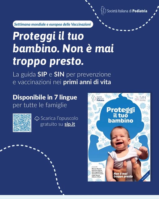 RocRus1's tweet photo. In occasione della settimana mondiale delle vaccinazioni viene rilanciato il progetto “Proteggi il tuo bambino - Non è mai troppo presto”:https://t.co/UDtmVttzpg
#EIW2026 #UnitedInProtection #EIW #VaccinesWork #VaccinesSaveLives #EuropeanImmunizationWeek #UnitedInProtection #EVIP https://t.co/z5Tdm2qMaE