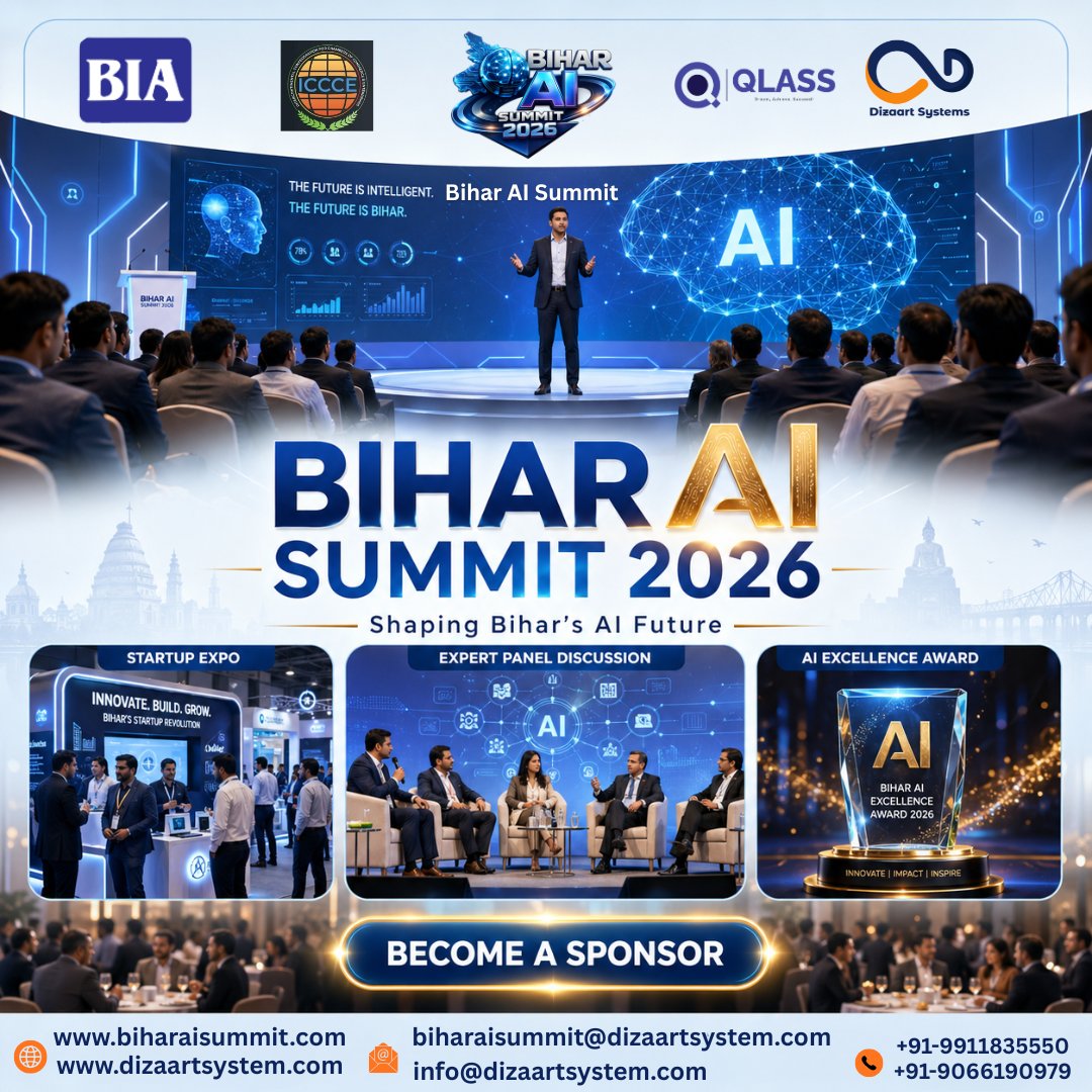 biharaisummit's tweet image. AI is not coming… it’s already here. 🤖🔥
And Bihar is leading the way.
🎤 Panels | 🚀 Startups | 🏆 Awards
💼 Sponsor now. Lead tomorrow.
.
#ReelIndia #AITech #StartupLife #FutureNow #LetsInspireBihar