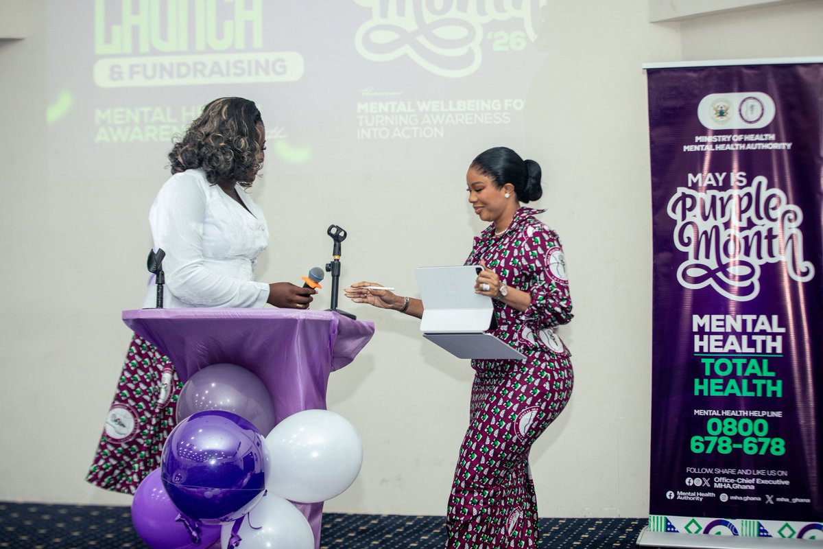 mha_ghana's tweet photo. Join us welcome our newest ambassador. #purplemonth #mentalhealth #mentalhealthawareness #turningawarenessintoaction https://t.co/YWVhV9xeM6