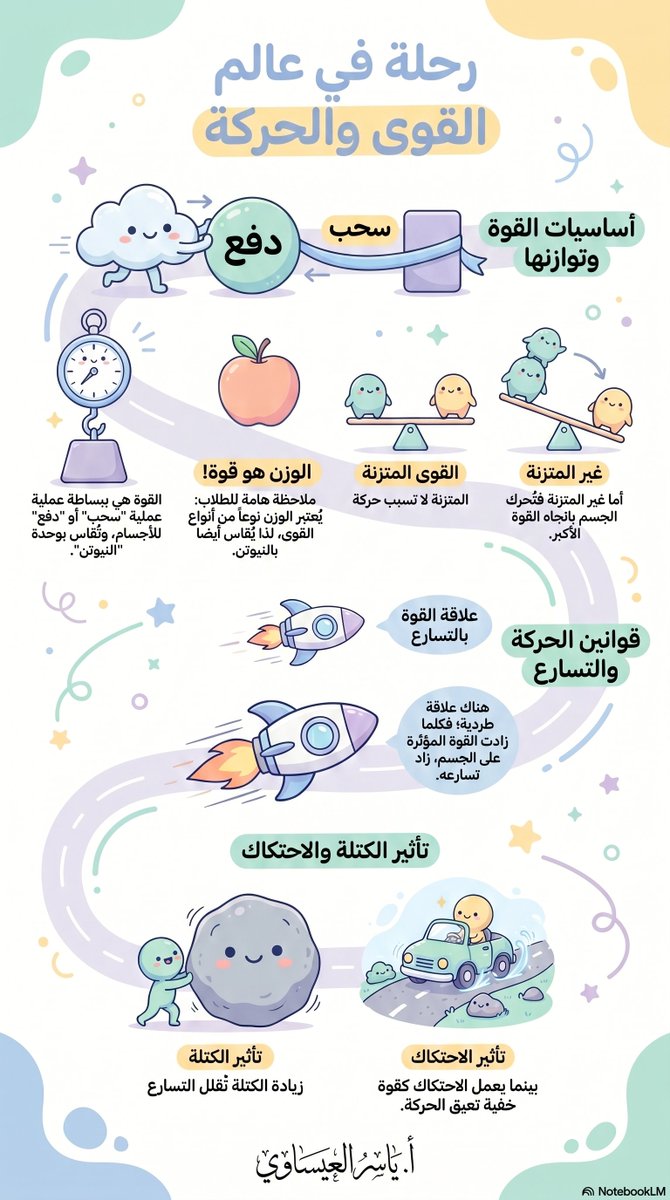 yassalais's tweet photo. هل يمكن أن تتحول سبورة الفصل… إلى انفوجرافيك احترافي؟ 👀

هذا كان مجرد شرح عادي لدرس:
⚡️ القوة والحركة
ثم تحول إلى تجربة بصرية تساعد الطالب على الفهم بدل الحفظ 🎨

📸 النتيجة أمامكم
✍️ البرومبت في أول رد https://t.co/THHoCJND3j