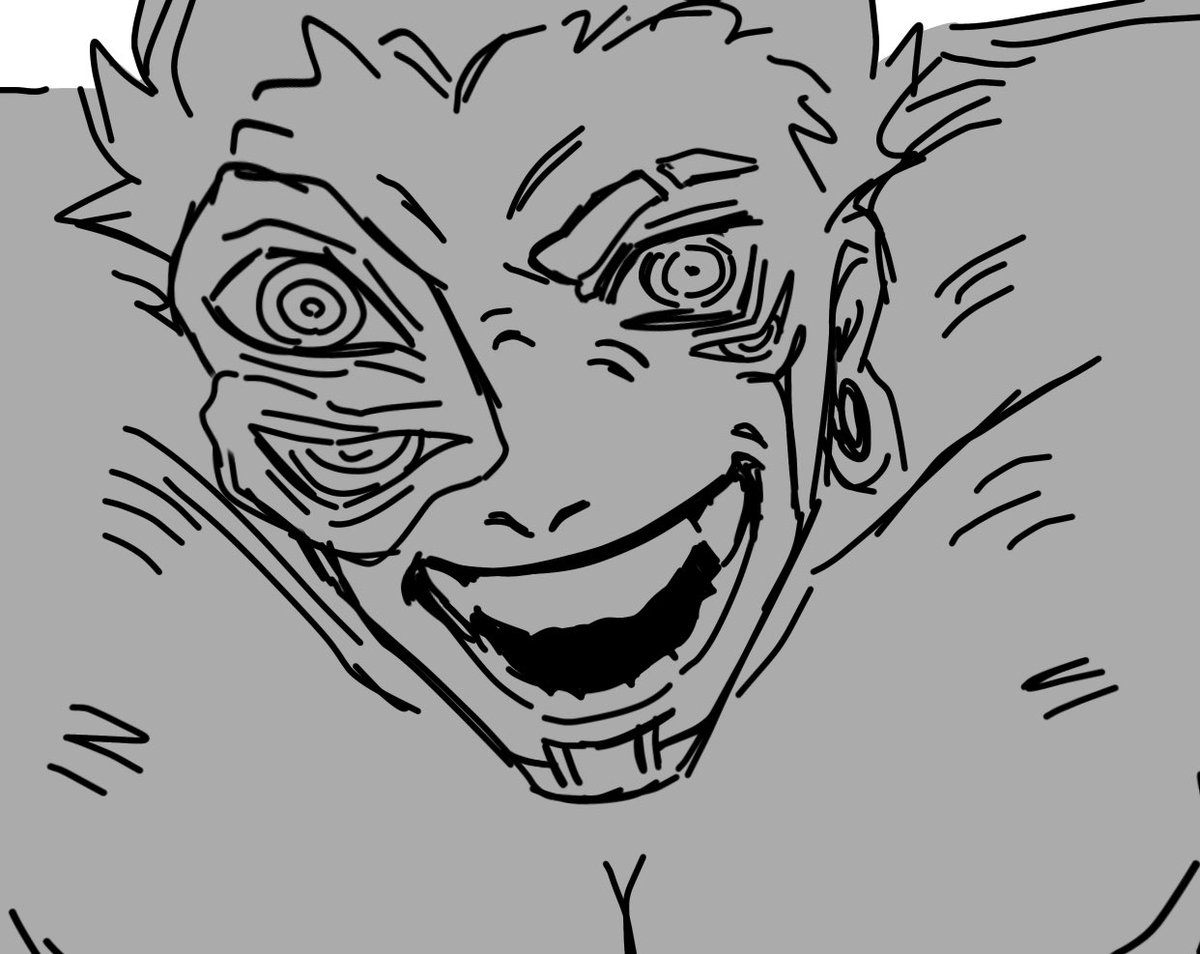 chrmcle's tweet photo. sukuna wip in the great 26 https://t.co/EVtgY6CuxY