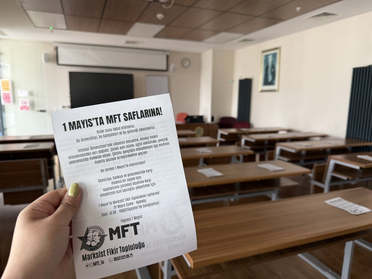İstanbul Üniversitesi Marksist Fikir Topluluğu tweet media