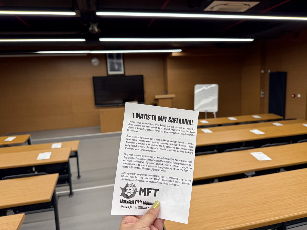 İstanbul Üniversitesi Marksist Fikir Topluluğu tweet media