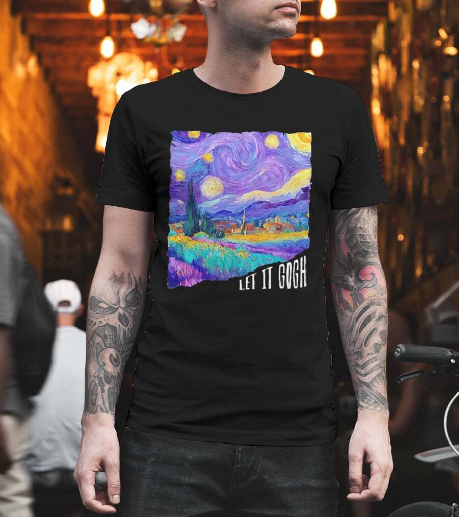 PagTee's tweet image. Am I the only one?: Am I the only one? This Let It Gogh Starry Night Van Gogh T-Shirt really takes me back to art class days! Anyone else feel an instant connection to Van Gogh's magic? pagtee.com/product/t-shir…

#VanGogh #StarryNight #artlover #fashion