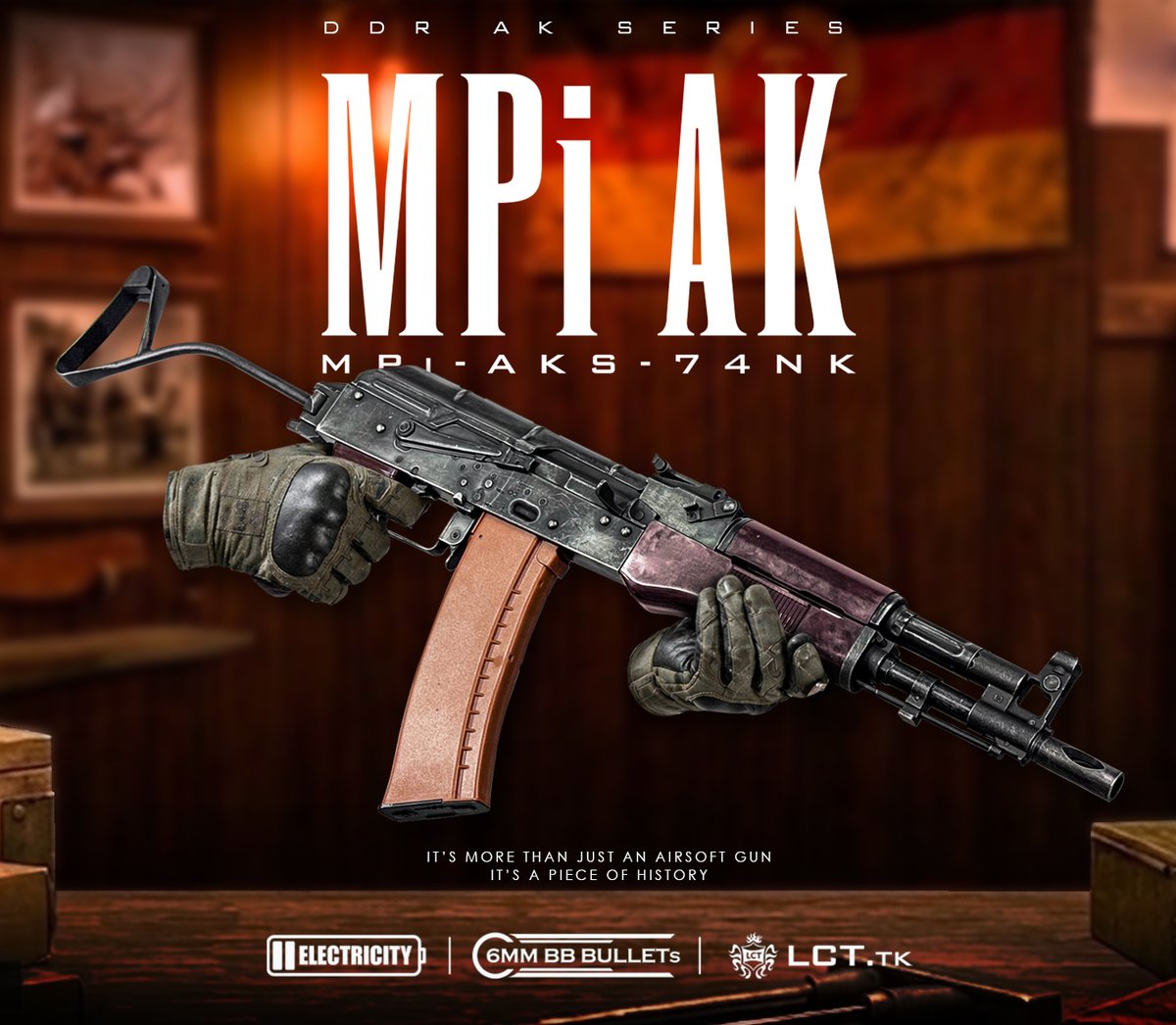 Lct_airoft's tweet image. それはただのエアソフトではない。
歴史を、その手に

#LCT #LCTairsoft #Airsoft #AEG #LCT_TK #サバゲー #エアガン #MPiAK #DDRAK #AKはいいぞ