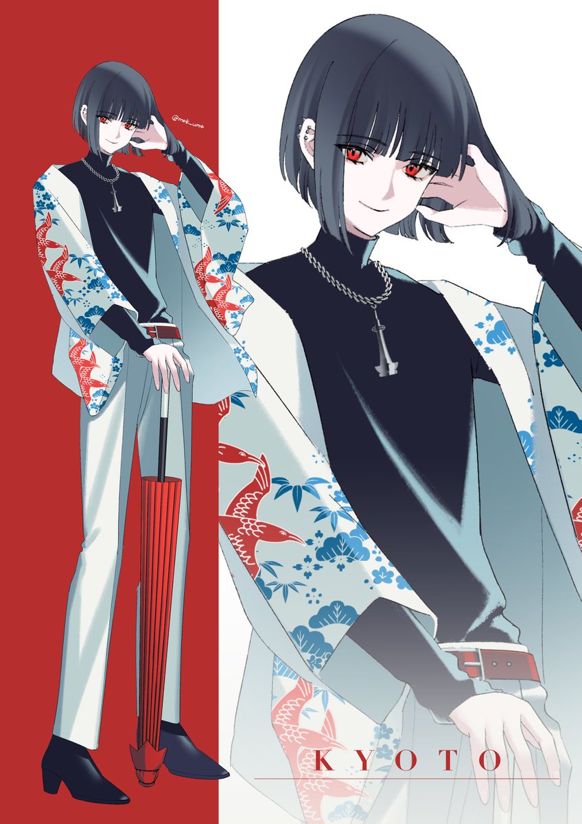 mok_ume's tweet photo. 関西男子/京都
#oc https://t.co/CenqUnkSpn
