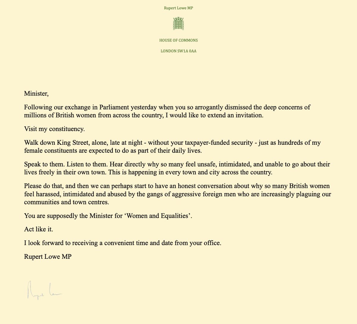 Rupert Lowe MP tweet media