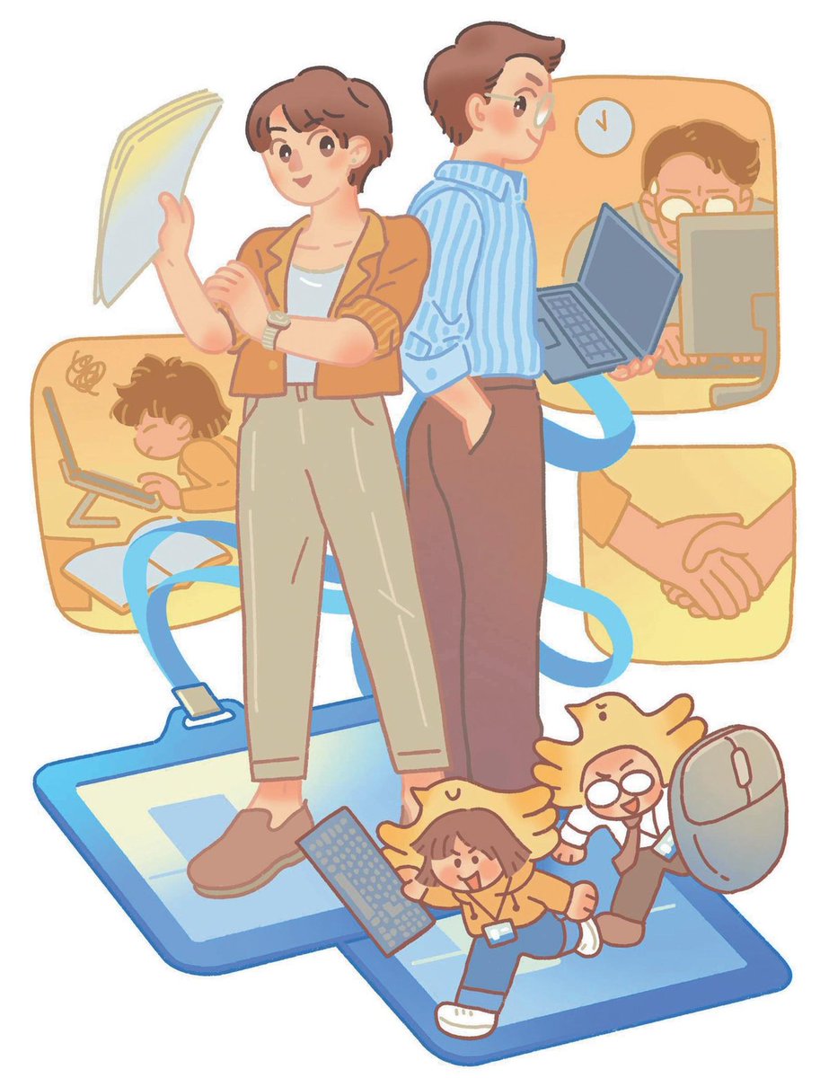 ChinaDaily's tweet image. In #China's increasingly high-pressure labor market, a new sociological term is gaining traction among #GenZ and millennial professionals: "first-job colleagues", or more colloquially, "workplace childhood friends". bit.ly/3Pf1FV3
