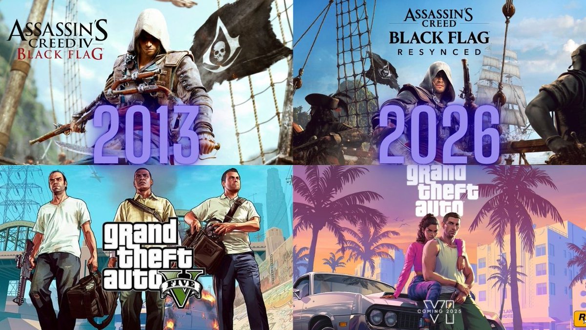 kevincreednews's tweet image. Same energy, new decade. Which one are you looking forward to more, AC Black Flag Resynced or GTA 6?

#AssassinsCreedBlackFlagResynced #AssassinsCreed #Ubisoft @Assassins_UK @Ubisoft_UK #GTA6 #GTA
