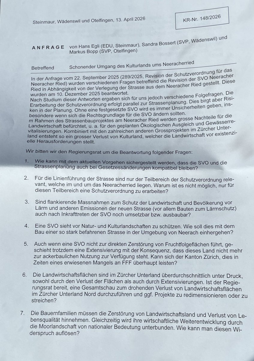 EDU_ZH's tweet image. Hans Egli, EDU Steinmaur, setzt sich für die Erhaltung von Kulturland im Zürcher Unterland ein.
#Landwirtschaft @sbv @Farmfluencer