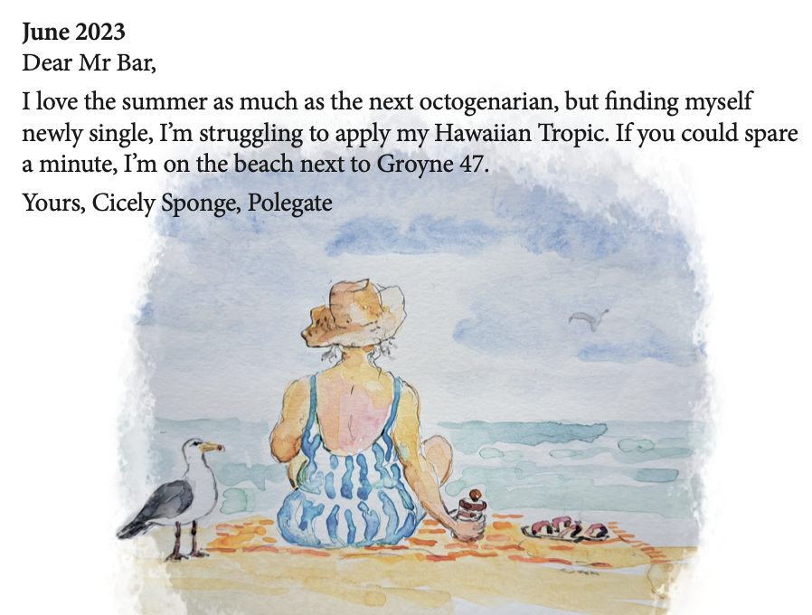 CicelySponge's tweet photo. Update from Cicely:

Cicely understands that it is important to “stay visible.”

She is not entirely sure to whom.

She has therefore remained where she is,
but slightly more deliberately. https://t.co/c2NJtwi4fo