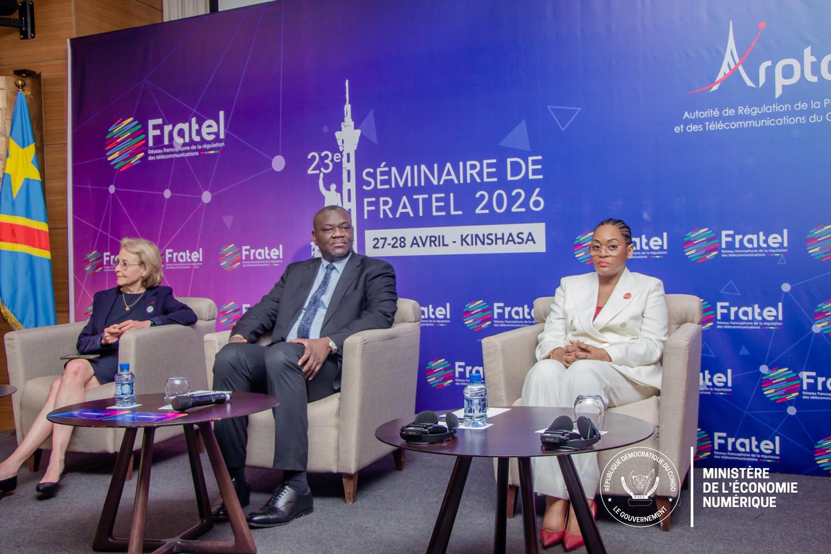 econonumerique's tweet photo. Clôturant le 23e séminaire du FRATEL le 28 avril à Kinshasa, S.E Augustin Kibassa a plaidé pour une régulation #numérique stratégique et souveraine. Il a souligné son rôle clé dans la transformation économique et sociale, en cohérence avec la vision du président Félix Tshisekedi. https://t.co/BdpNqzqs9t