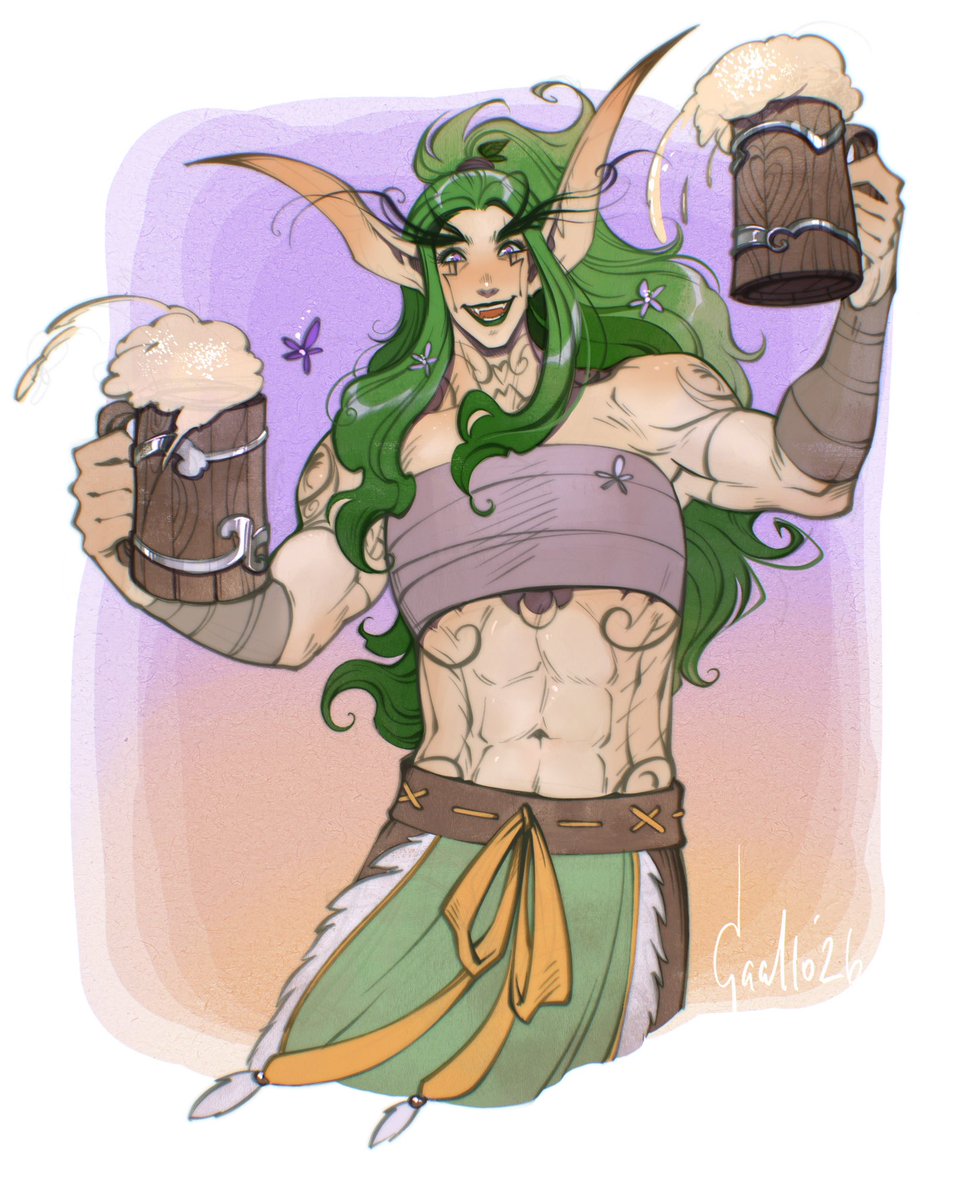 aka_gaallo's tweet image. It's Pawprint’s birthday today! The first piece of art featuring her is dated April 30, 2020 (how long has it been since then?!...)
I love you, my green joy! 💚
#warcraft