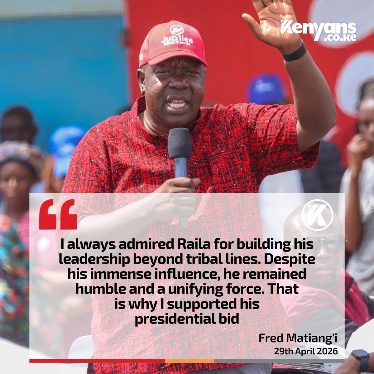 HEPubungu1's tweet photo. It's only President Maraga who's selling his agenda and manifesto to the people of Kenya the rest are still building momentum with the dead. Tell me any politician campaign without the Name of Raila Odinga if not Maraga enyewe Rao was a goat even in death he's a factor ahead of 2027