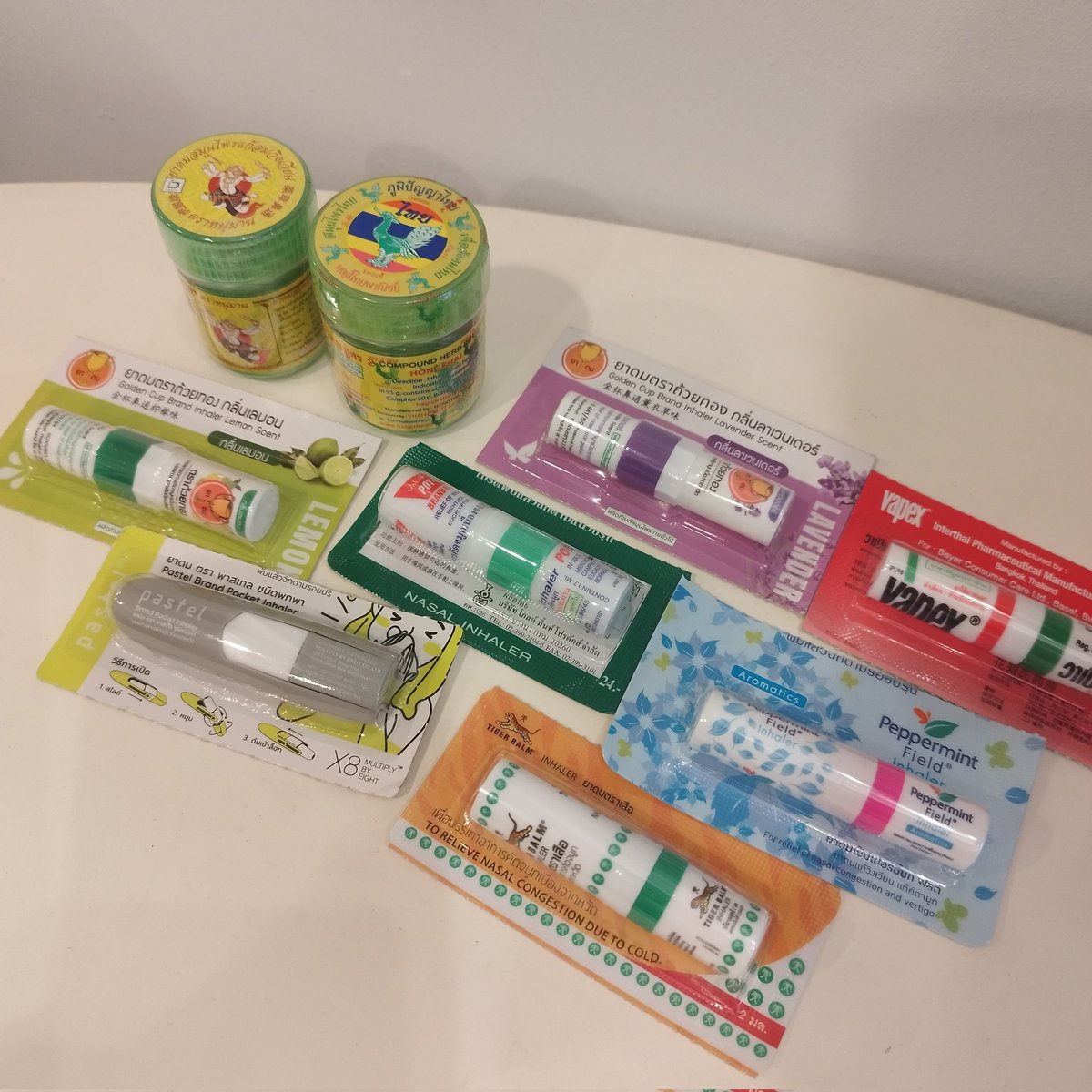 BlezPharmacy's tweet photo. タイ土産、鼻詰まり、イライラ、眠気、気分転換…どんな時にも登場するのがヤードムです🌿推しヤードムを探してみませんか？😎 https://t.co/GyWqzPAtAJ