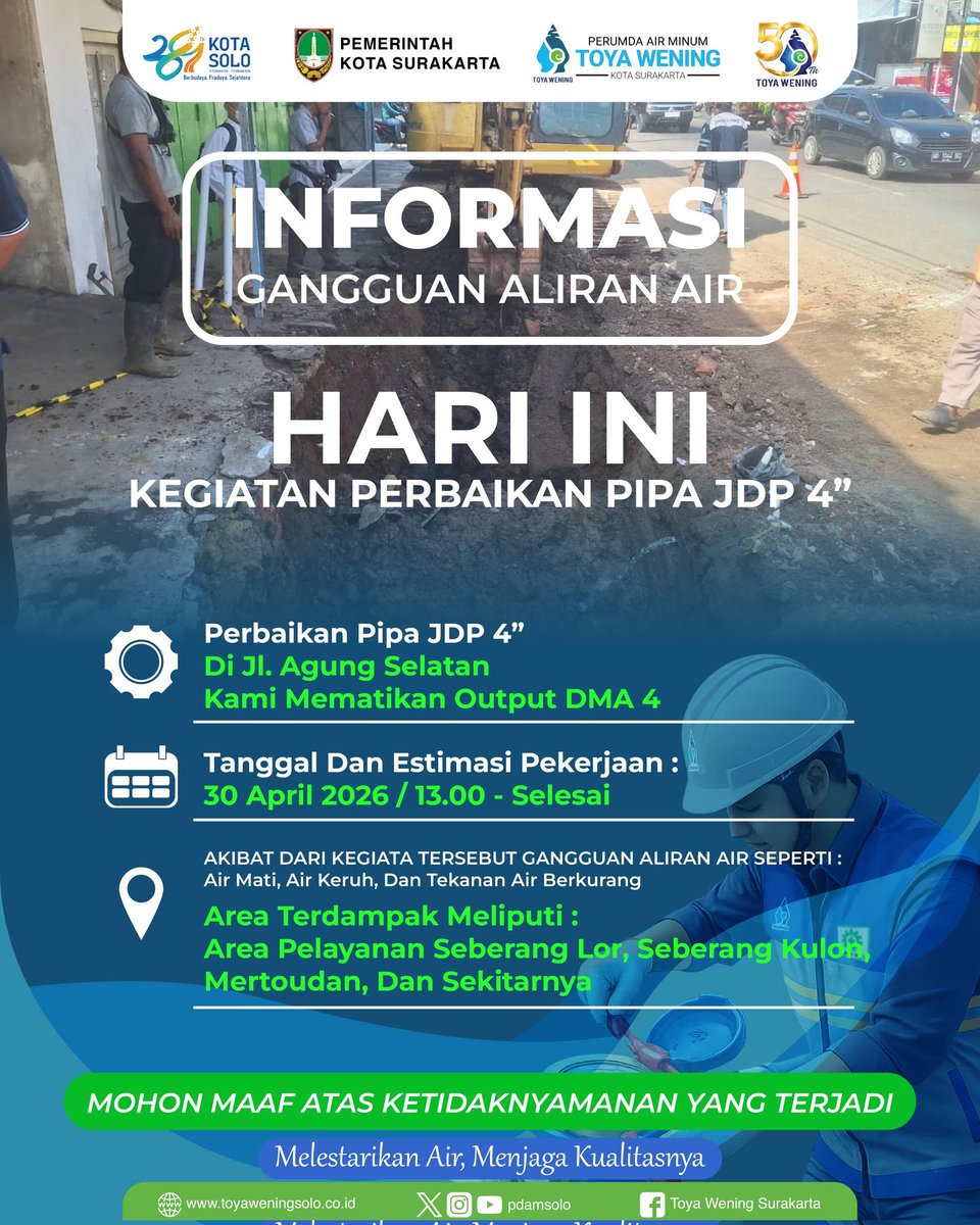 PDAM Solo tweet media