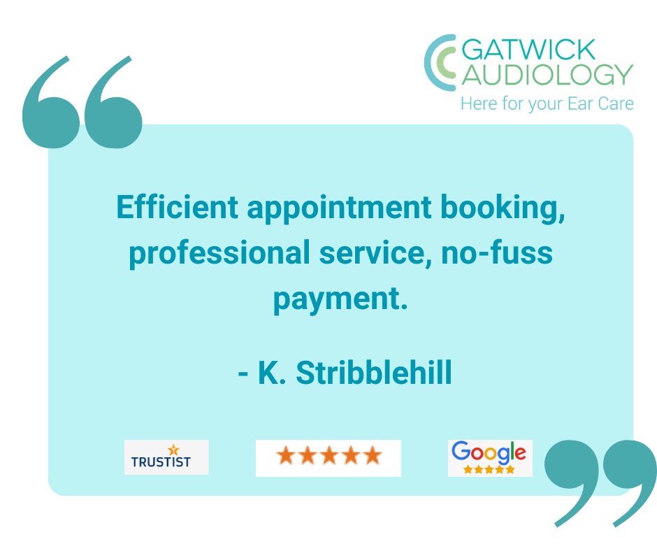 GatwickAudio's tweet photo. We really do appreciate every review as it allows us to continue to improve our service to patients.⠀ 

Contact us to book an appointment at hello@gatwickaudiology.co.uk or call 0333 011 7717.⠀
 #GatwickAudiology #patientfeedback #Trustist https://t.co/kcx9K7ReXA