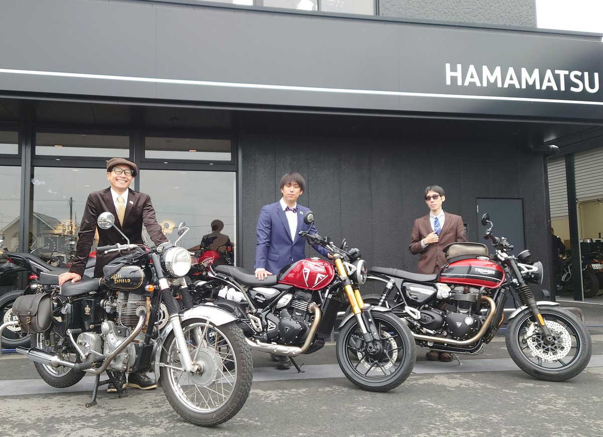 torahama's tweet photo. 今年も #GentlemansRide_2026 の季節がやってきました！5月17日（日）は #トライアンフ浜松 がホストとなり、浜松ライドを開催します。参加方法は下記を選び、エントリーするだけ。 クラシックな装いで、1日を楽しみましょう！　https://t.co/qXhkJWrPwy または https://t.co/QVuIk74QT3 https://t.co/guKoJbEmh2