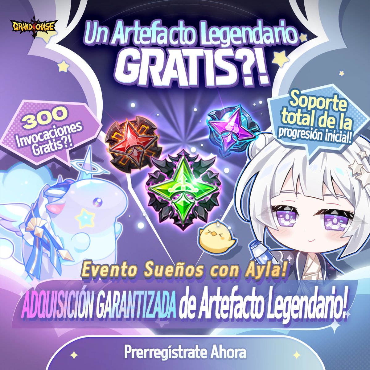 GCLATAM_Oficial's tweet photo. ¡El Evento Sueños de Ayla se realizará!
🎁 Recompensa 100% Garantizada, un Artefacto Legendario
✨ Realiza hasta 300 Invocaciones
🚀 Evento Soporte Completo de Crecimiento Inicial
¡Prerregístrate ahora y empieza con poderosas recompensas!

▶ Prerregistro
https://t.co/TWu0PxYaSy https://t.co/K2av289SMn