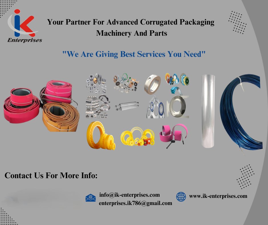 Angela1473638's tweet image. IK Enterprises is your dedicated partner for advanced corrugated packaging machinery and parts, committed to "giving the best services you need.
 Website: ik-enterprises.com
#IKEnterprises #CorrugatedPackaging #IndustrialMachinery #ManufacturingSolutions