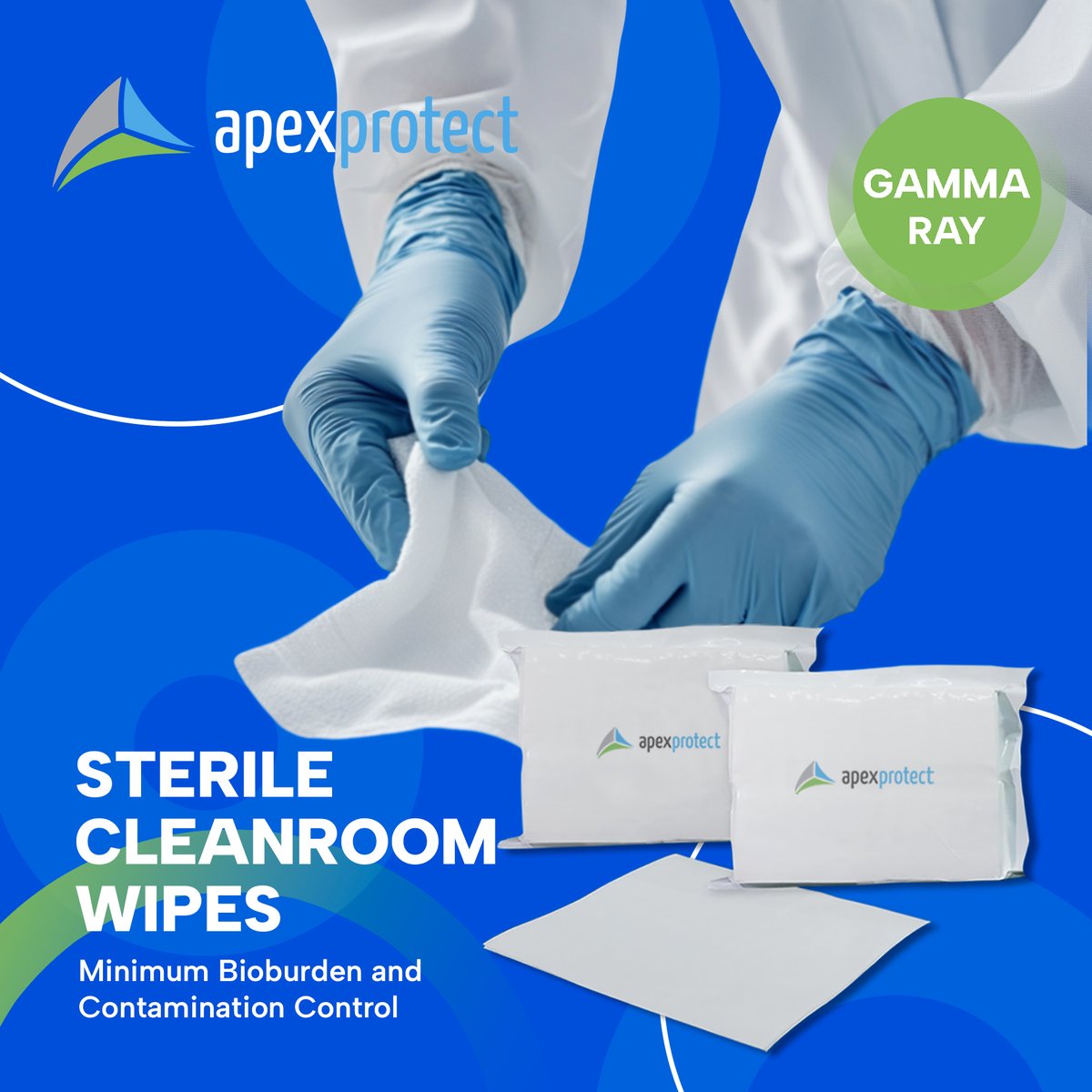 ApexProtect's tweet image. If your answer is yes, take a look at our range of gamma irradiated dry cleanroom wipes that strongly prevent the risk of contamination in your cleanrooms.#cleanrooms #pharmaceutical #medicaldevice #cleanroomwipes #drycleanroomwipes #ApexProtect #sterile #contaminationcontrol