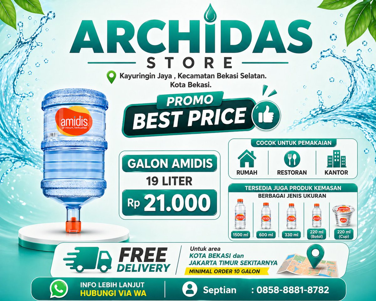 Garaga_ratoz's tweet image. Ready Amidis Bekasi, Free pengantaran sampe depan rumah dengan minimal order 10 galon... 

#amidis #airamidis #aqua #Airminum #Airdistilasi #Bekasi #JakartaTimur