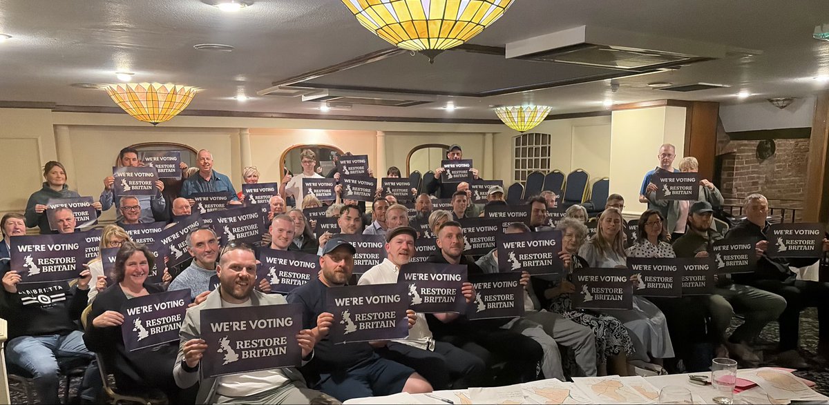 Truly on fire from last night’s Stafford branch meeting for <a href="/RestoreBritain_/">Restore Britain</a> . An amazing 57 patriots turned up bringing fantastic energy and a huge appetite for change.

There was a large number of volunteers and a wide range of top skills in the room and we were astounded by