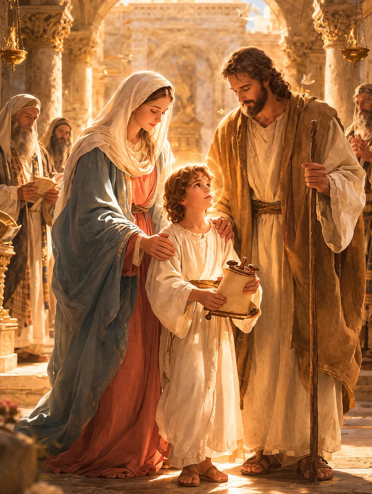 Holy family pray for all families..