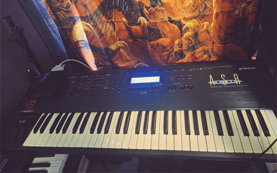 neurostategame's tweet photo. The Ensoniq ASR-10 is the dark heart of Neurostate's audio and music design. 90s apocalyptic FPS vibes demand 90s apocalyptic digital-to-analog converters. This is fact.
#neurostate #asr10 #vintagesynth #ensoniq #sounddesign https://t.co/ms9mpI5Vc5